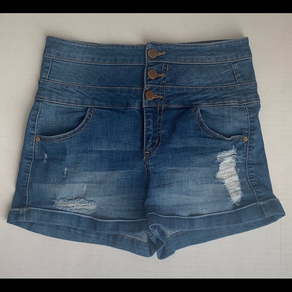 Tinseltown high waisted denim shorts
